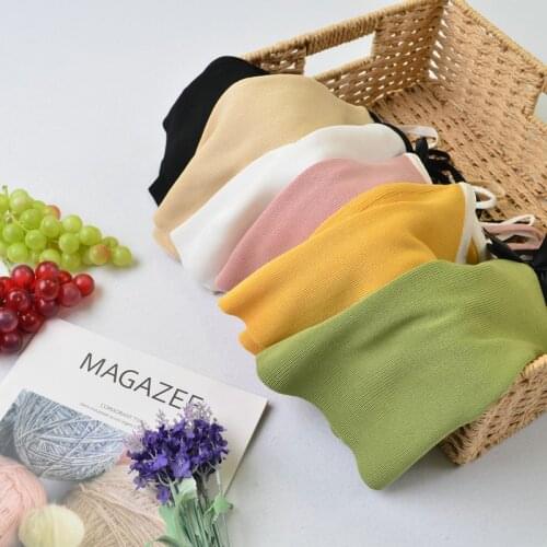 Heliar Tops Women Candy Color Summer Bow Knitted Crop Tops For Women Cute Tops