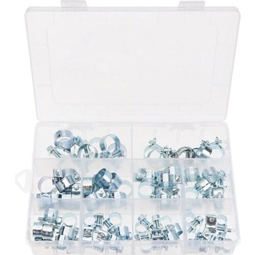 JFBL Hot Hose Clamp, Stainless Steel Adjustable, Fuel Line Clamp, Suitable for Pipeline, Automotive and Mechanical Applications