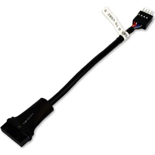 13CM Mainboard Motherboard USB 3.0 20 Pin Female to USB 2.0 9 pin Male Housing Extension Adapter Cable For desktop Computer PC
