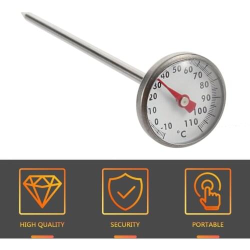 -10~110 Celsius Stainless Steel Pocket Probe Thermometer Gauge For BBQ Meat Food Kitchen Cooking Instant Read Meat Gauge