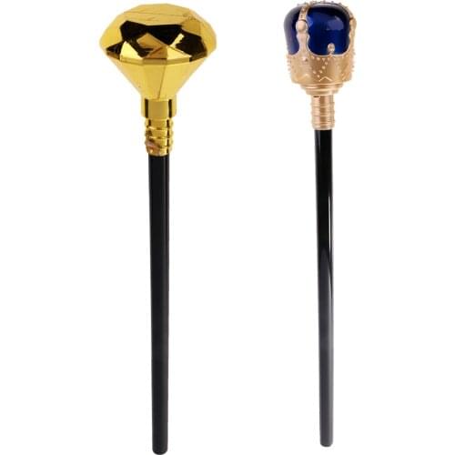 Royal Scepter King Queen Kids Adult Halloween Costume Fancy Dress Up