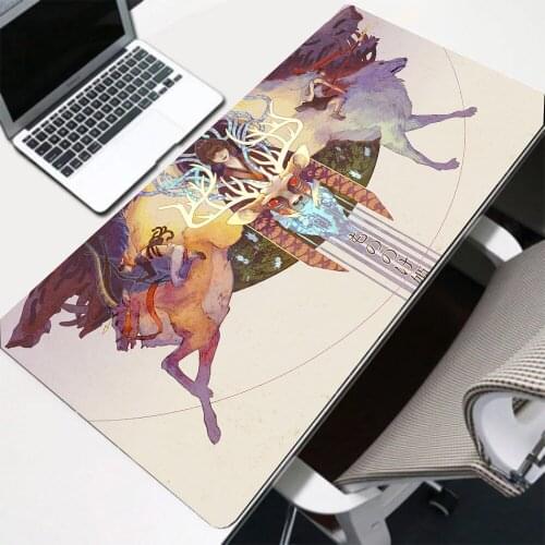 Anime Mouse Pad Rgb Desktop Protection Pad with Usb Interface Led Backlight Gaming Accessories Laptop Mousepad Non-slip Carpet