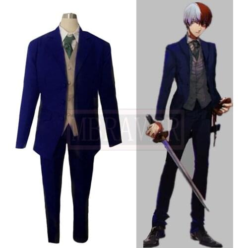 My Hero Academia Boku no Hero Akademia Shouto Todoroki Shoto Cosplay Costume Custom Made Free Shipping