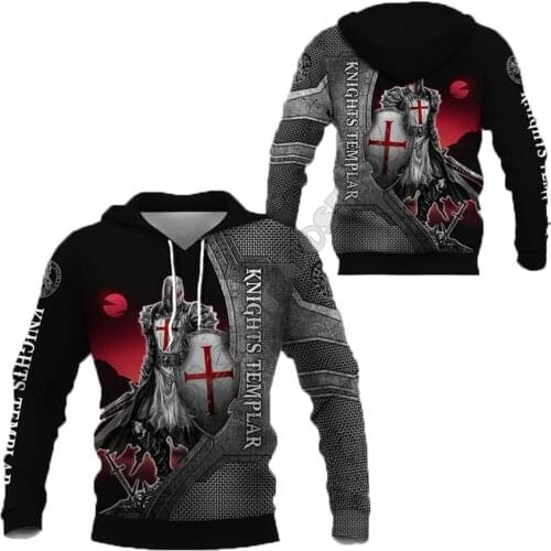 Knight Templar 3D Printed Hoodies Fashion Pullover Men For Women Sweatshirts Hip Hop Sweater Cosplay Apparel Drop Shipping 06