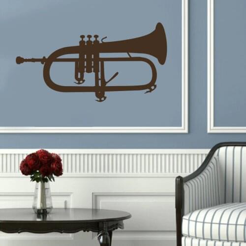 Musical Instruments Wall Decal Tuba Brass Vinyl Wall Stickers For Music Studio Kids Room Livingroom Music School Art DecorSYY609