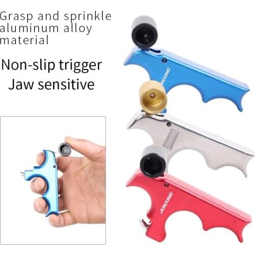 New 3 Fingers Stainless Steel Bow Release Aid for Compound Bow Archery Accessories Wrist Clamp Type Hook Type Release Aid Grip