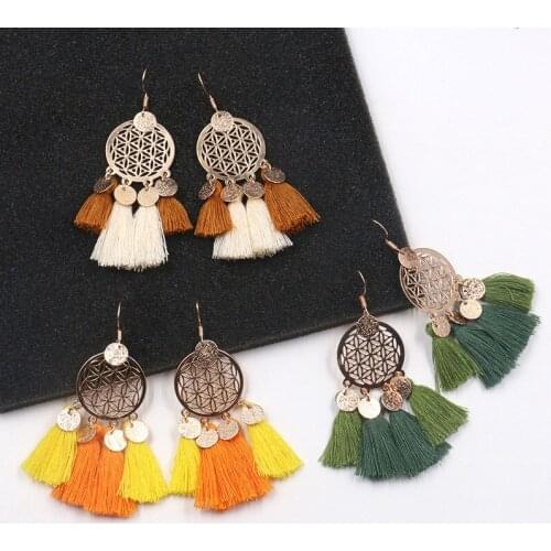 New Dreamnet Alloy Dual-color Liuzhou Earrings for Women