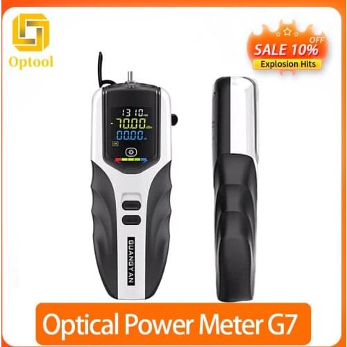 NEW High precision Rechargeable ptical power meter G7 Color LCD Screen fiber optic power meter with flash light OPM 2020