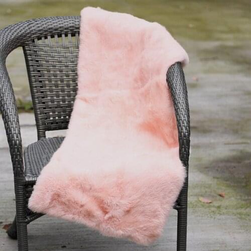 CX-D-135B Custom Size Handmade Real Rabbit Fur Carpet Rug In Livingroom blankets