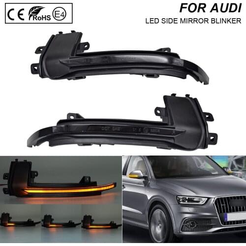A Pair Smoke flash LED Mirror Blinker Light Turn Signal Lamp For Audi A3 A4 A5 A6 A8 S4 S5 RS5