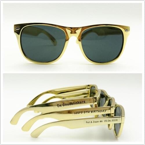 60 pairs Personalized Sunglasses Gold Sunglasses Wedding Favors and Gifts for Guest Party Souvenirs Anniversary Party Favors
