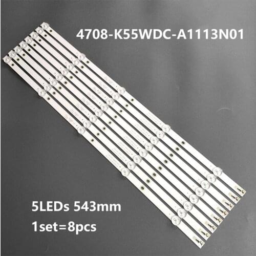 55U5080 55PUT6002 55PUF6092 LED Backlight strip lamp For Ph ilips 55"TV K550WDC1 A1 A2 4708-K55WDC-A2113N01 K550WD-A1113N01