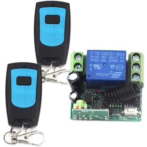 Factory Price! Wireless 1 Way ON/OFF DC 12V Lamp Remote Control Switch Receiver Waterproof Transmitter SKU: 5265