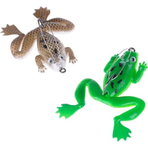 Lot 1Pcs Plastic Fishing Lures ass Spinner Bait Weedless Hook Tackle 6L