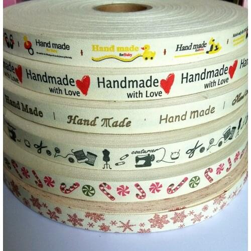 5Yards 15MM hand made cotton Ribbons handmade 100% Cotton Ribbons Fabric lece scrapbooking Accessories