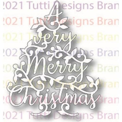 A Very Mery Christmas 2021 New Metal Cutting Dies for DIY Scrapbooking Album Decorative Embossing Handmade Paper Cards Gift