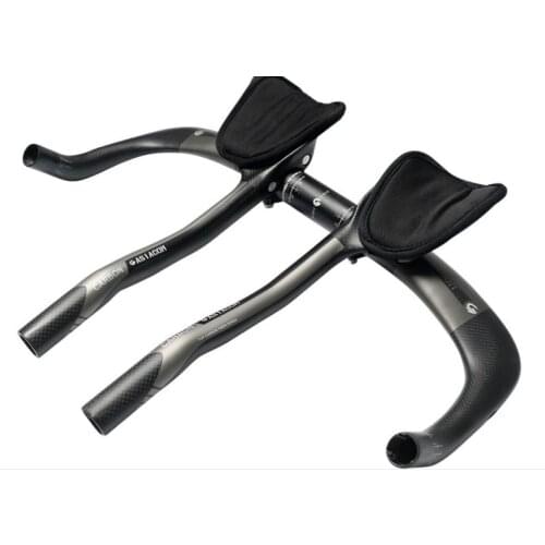 ASIACOM carbon AERO bent rest TT handlebar bar 145g+290g road bike