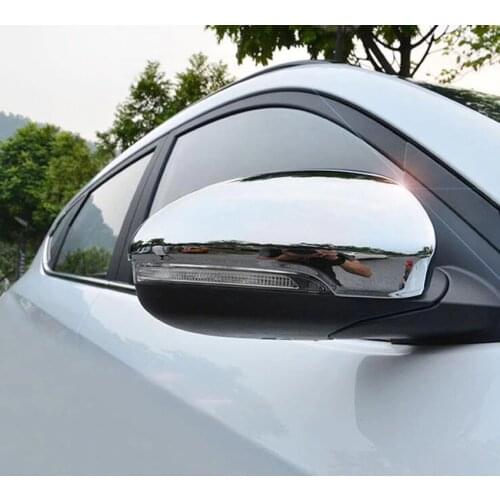 Fit For Hyundai Tucson 2015 2016 2017 2018 Car Rear View Mirror Cover Cap Styling Molding Exterior Accessories Chrome ABS