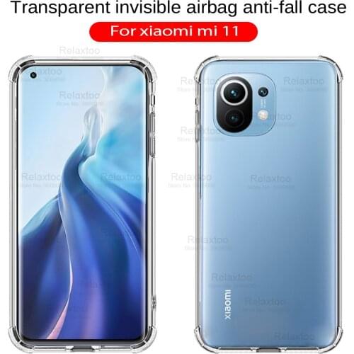 Case MI11 Transparent Phone Cases For Xiaomi 11 Case Soft Gel TPU Skin Clear Xiao mi Mi 11 Silicon Cover Coque 6.81