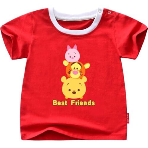 Disney Childrens short sleeve t-shirt cotton t-shirts boy kid boys and girls tops shirts childrens Tshirt summer Tshirts