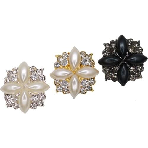 Good quality 25mm metal rhinestones button with sweater coat decoration button accessories DIY 1Pcs/Lot SP-0115