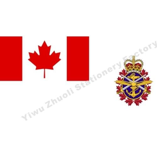 Canadian Forces Flag 150X90cm (3x5FT) 120g 100D Polyester Double Stitched High Quality Free Shipping