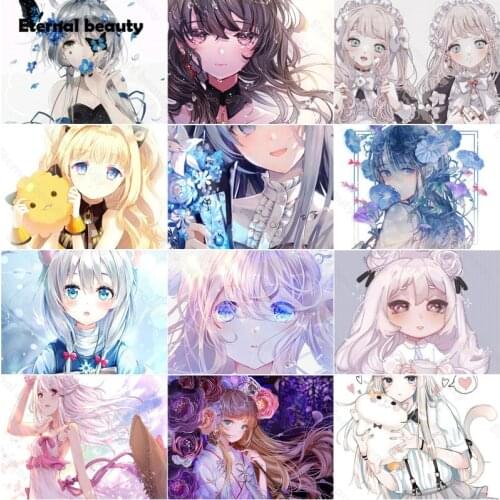 Diamond Painting Anime Girls Lord of Mysteries Full Square Diamond Embroidery Illustration Art Diamond Mosaic Needlework Artwork