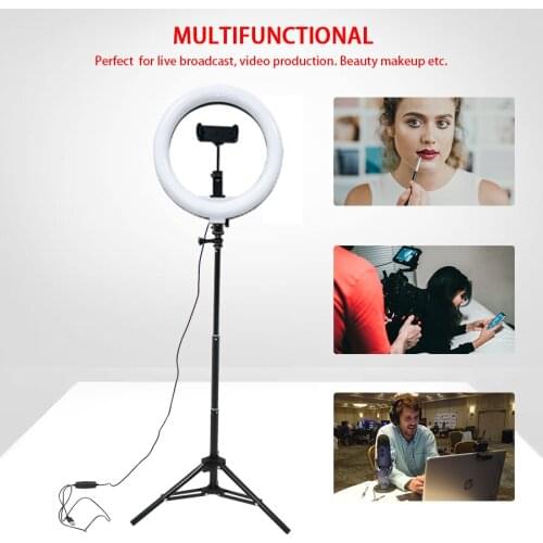The new 2021 26cm dimmable LED ring lamp with tripod planar photography lighting tricolor