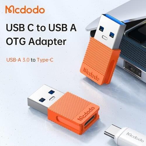 Mcdodo Type C To USB A 3.0 Connector OTG Adapter USB C Male To Female Data Converter Fast Charge QC4.0 For laptop Phone Headset