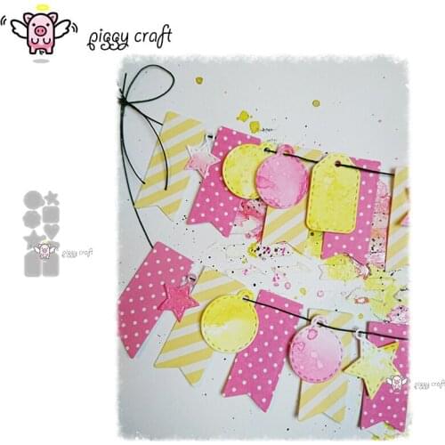 Piggy Craft metal cutting dies cut die mold Various shapes labels Scrapbook paper craft knife mould blade punch stencils dies