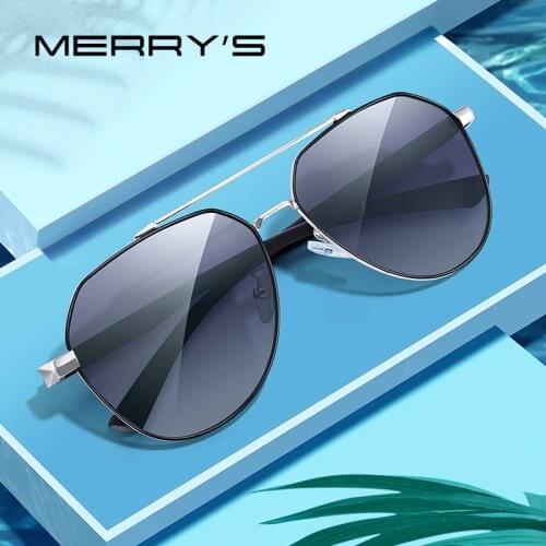 MERRYS DESIGN Men HD Polarized Pilot Sun glasses Classic Sunglasses For Driving Fishing TR90 Legs UV400 Protection S8258