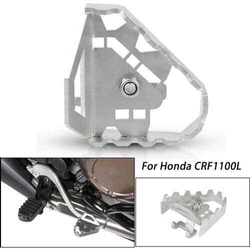 Motorcycle Rear Foot Brake Lever Pedal Enlarge Extension Brake Peg Pad For HONDA AFRICA TWIN CRF1100L ADVENTURE CRF 1100L ADV