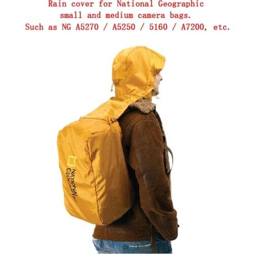 Professional National Geographic Camera bag Rain Cover Raincoat Waterproof Dust Protector for Small and medium camera bag