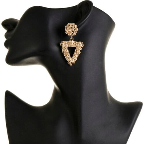 Big Drop Earrings for Women Geometric Statement Earrings female 2019 Fashion Modern Jewelry hanging kolczyki oorbellen