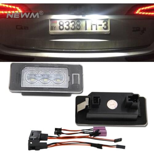 Canbus LED License plate light number plate lamp for AUDI A4 B8 4D/5D A5/S5 2D A5 5D Q5 TT/S 2D ALLROAD