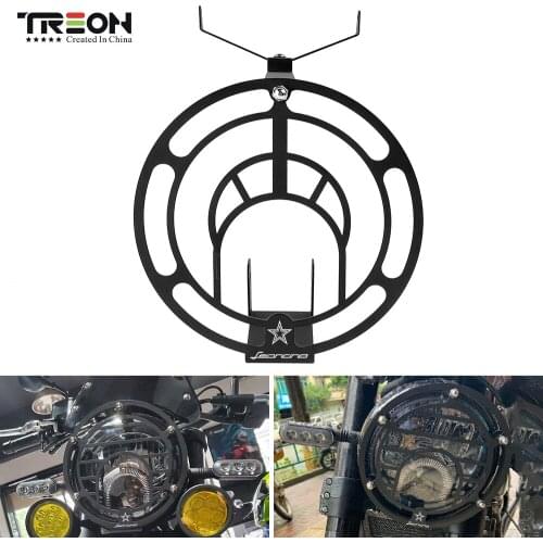 High Quality Motorcycle CNC Led Headlight Grill Cover For Benelli Leoncino 500 Head Light Protection HeadLamp Guard Protector
