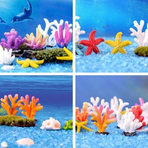 Bright Simulation Vivid Aquarium Resin Coral Ornaments Fish Tank Aquarium Decoration Artificial Coral for Fish Tank Ornaments