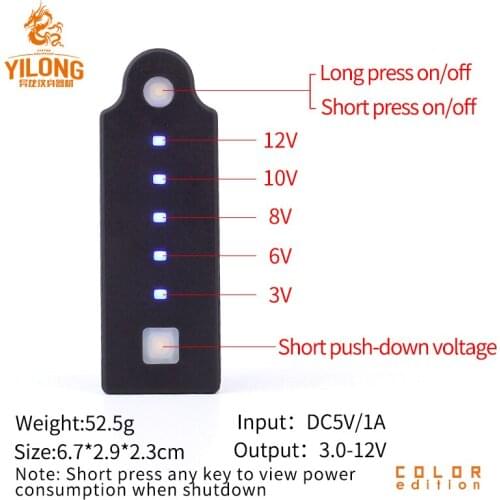 YILONG Mini Connection Wireless Portable Tattoo Power supply Portable Wireless RCA/DC Connector 2000ma Supplier