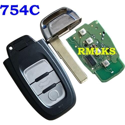 Replacement Smart Remote Key 3 Button 868MHz 433MHz 315MHz 8T0 959 754C For Audi Q5 A4L A5 A6 A7 A8 RS S5 S4 P/N:8T0 959 754C