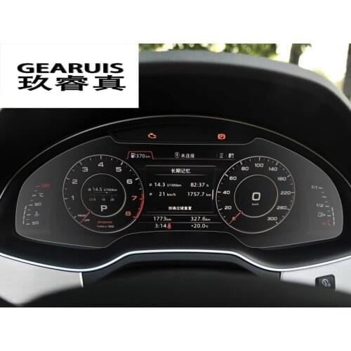 Car Styling Driving navigation Dashboard Screen Protective Film Scratchproof Stickers Trim For Audi Q7 Interior Auto Accessories