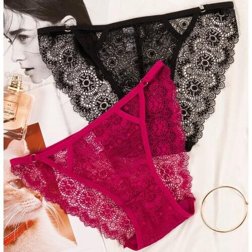 Womens Lace Stretch Hipster Panty