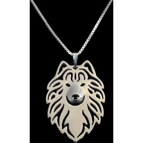 Gold Silver Color Samoyed Pendant Necklace Hunger Games Necklace Women Best Friend Choker 10pcs/lot