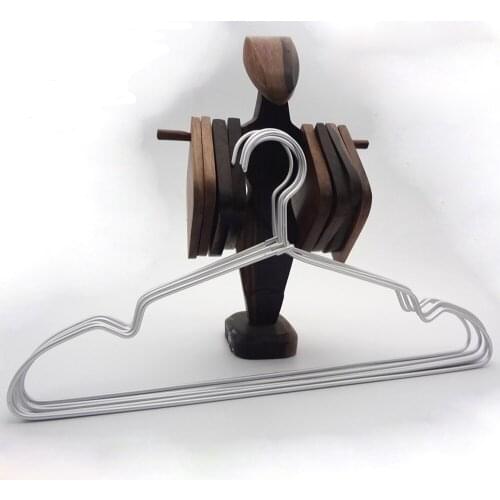 10pcs/lot 40cm Aluminum alloy clothes rack/Metal adult hanger/Indentation and antiskid clothes rack