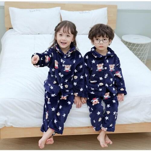 2020 Children Clothes Sleepwear kid homewear Cartoon Print Casual Tops+pants Pajamas 2pcs Sets Baby Boy Girl Pajamas KL11