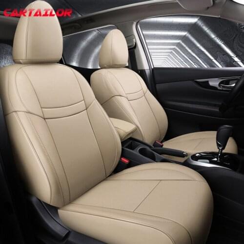 CARTAILOR Custom fit for 2019 Nissan Qashqai 2020 Car Seat Covers Cars Seat Cover Protector Faux Leather Styling Accessories Set