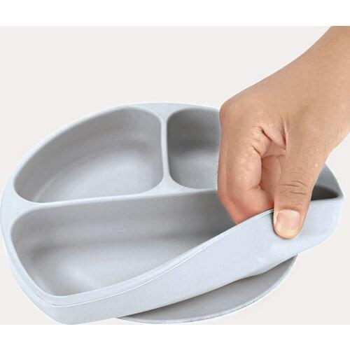 Childrens dishes baby Silicone Sucker Bowl Baby Smile Face Plate Tableware Set Smile Face Baby Tableware Set kids plate