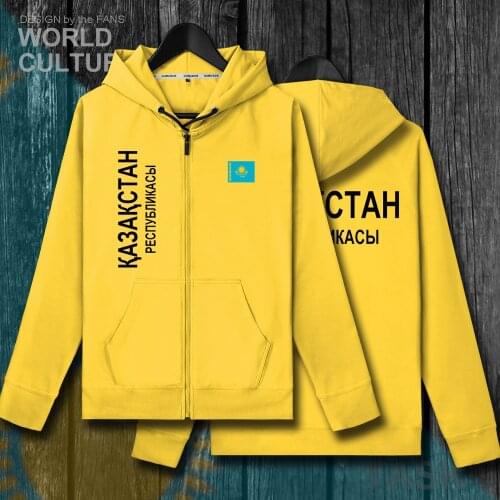 Kazakhstan Kazakh KZ Kazakhstani KAZ mens fleeces hoodies winter jerseys coats men jackets and clothes nation country cardigan
