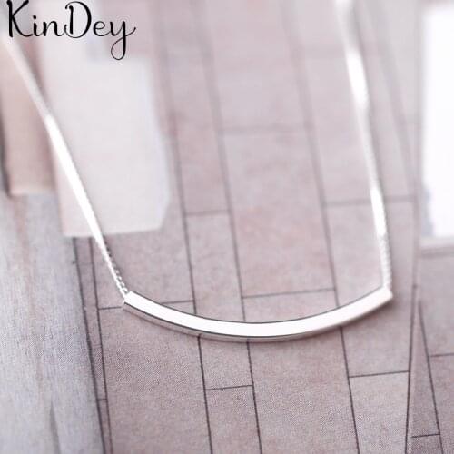 Kindey Bohemia Real Silver Color Chains Choker Necklaces For Women Wedding Jewelry Gift Boho Necklace