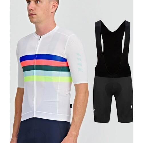 Maap Summer Pro Cycling Set Mens Bike Jersey Short Sleeve Sets Cycling Suit Bicycle Clothing Maillot Ropa Ciclismo Sportswear