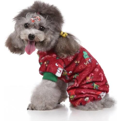 Cute Pet Dog Clothes Christmas Costume For Dogs Clothing Winter Dog Shirt Xmas Puppy Pet Clothes For Small Medium Dogs Apparel